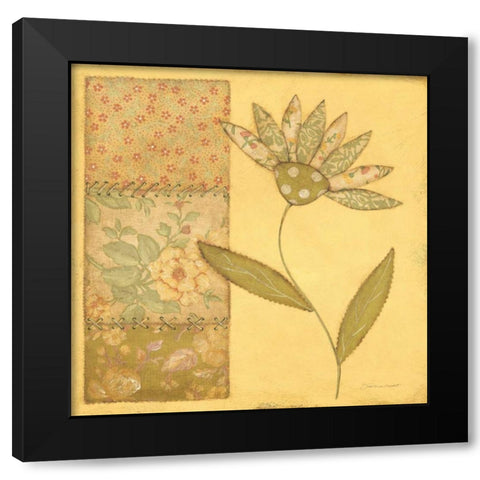 Daisy Up Black Modern Wood Framed Art Print by Marrott, Stephanie