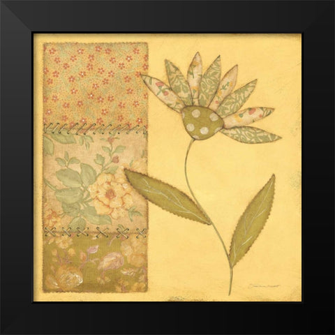 Daisy Up Black Modern Wood Framed Art Print by Marrott, Stephanie