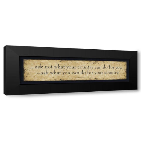 Ask Not Black Modern Wood Framed Art Print with Double Matting by Marrott, Stephanie