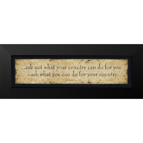 Ask Not Black Modern Wood Framed Art Print by Marrott, Stephanie