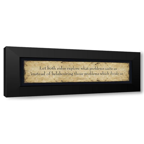 Let Both Sides Black Modern Wood Framed Art Print by Marrott, Stephanie