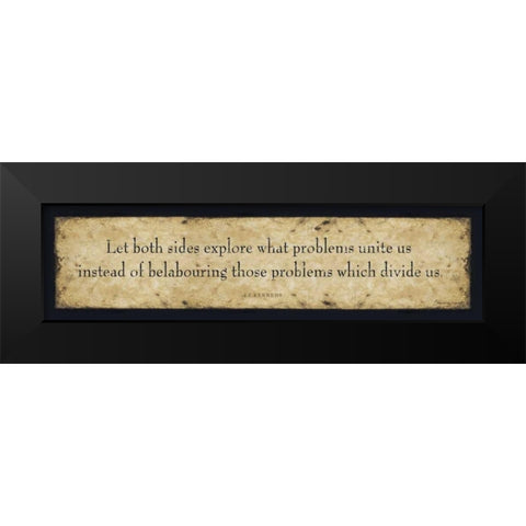 Let Both Sides Black Modern Wood Framed Art Print by Marrott, Stephanie