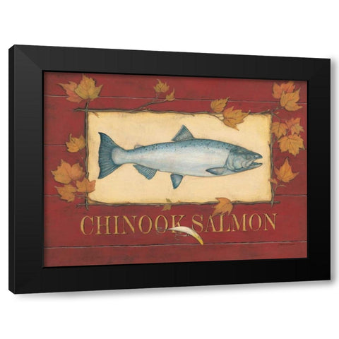 Chinook Bass Black Modern Wood Framed Art Print by Marrott, Stephanie