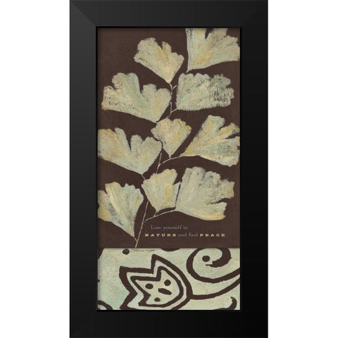 Lose Yourself Black Modern Wood Framed Art Print by Marrott, Stephanie