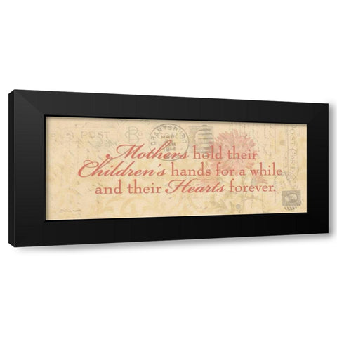 Mothers Hold Black Modern Wood Framed Art Print with Double Matting by Marrott, Stephanie