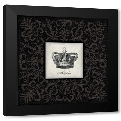 His Majesty Black Modern Wood Framed Art Print with Double Matting by Marrott, Stephanie