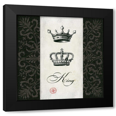 King Black Modern Wood Framed Art Print by Marrott, Stephanie