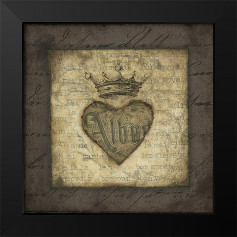 Album Black Modern Wood Framed Art Print by Marrott, Stephanie