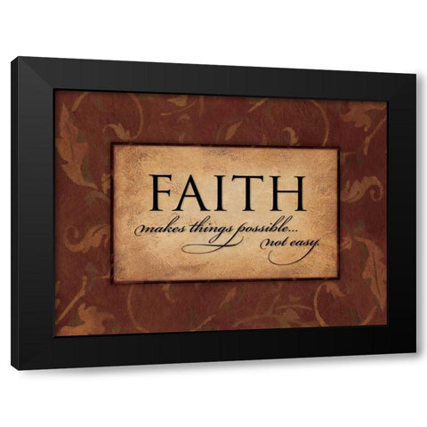 Faith Black Modern Wood Framed Art Print by Marrott, Stephanie