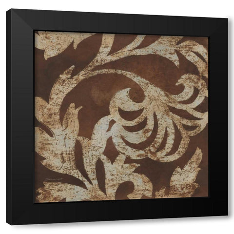 Accent in Silver IV Black Modern Wood Framed Art Print with Double Matting by Marrott, Stephanie