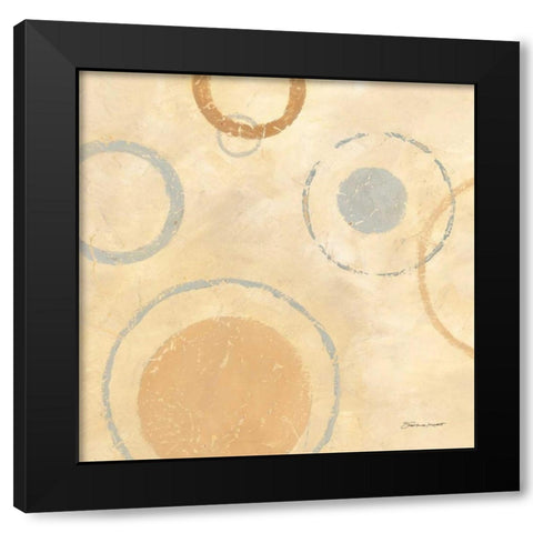 Circle Collage I Black Modern Wood Framed Art Print by Marrott, Stephanie
