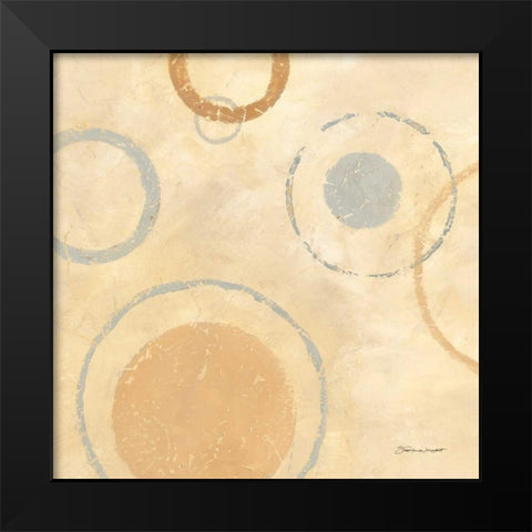 Circle Collage I Black Modern Wood Framed Art Print by Marrott, Stephanie