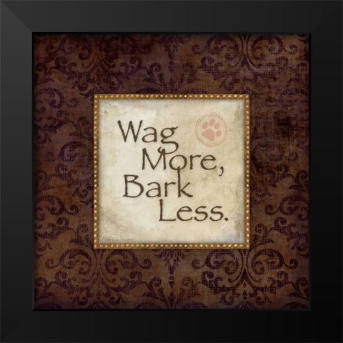 Bark Less Black Modern Wood Framed Art Print by Marrott, Stephanie