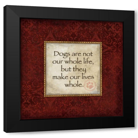 Whole Lives Black Modern Wood Framed Art Print with Double Matting by Marrott, Stephanie