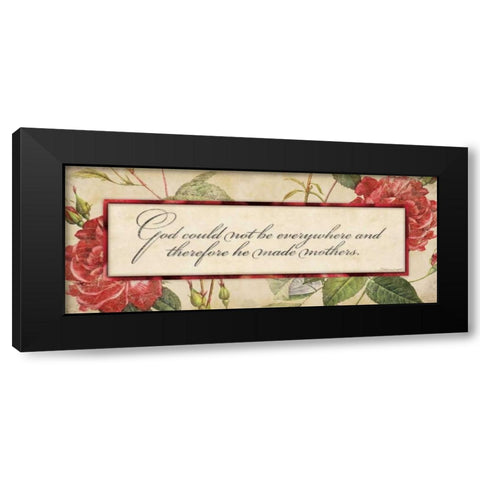 God Could Not Black Modern Wood Framed Art Print with Double Matting by Marrott, Stephanie
