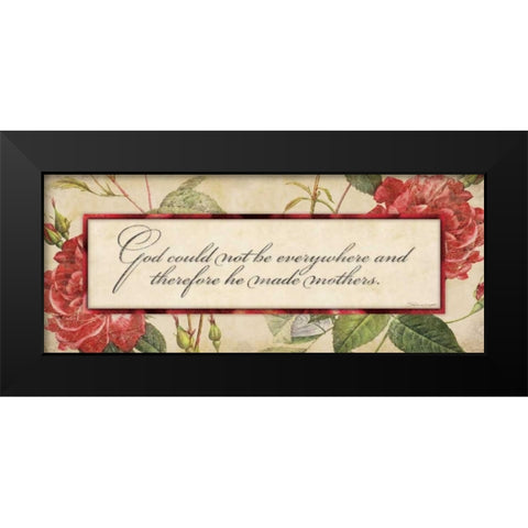God Could Not Black Modern Wood Framed Art Print by Marrott, Stephanie