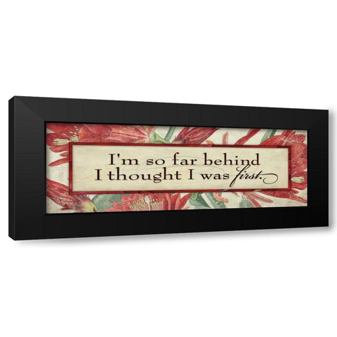 Im So Far Black Modern Wood Framed Art Print by Marrott, Stephanie