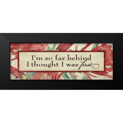 Im So Far Black Modern Wood Framed Art Print by Marrott, Stephanie