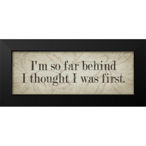 Im So Far Black Modern Wood Framed Art Print by Marrott, Stephanie