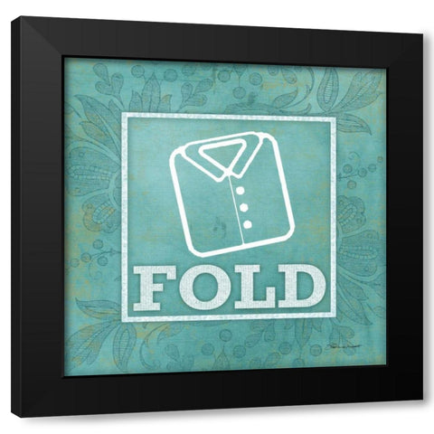 Fold Black Modern Wood Framed Art Print with Double Matting by Marrott, Stephanie