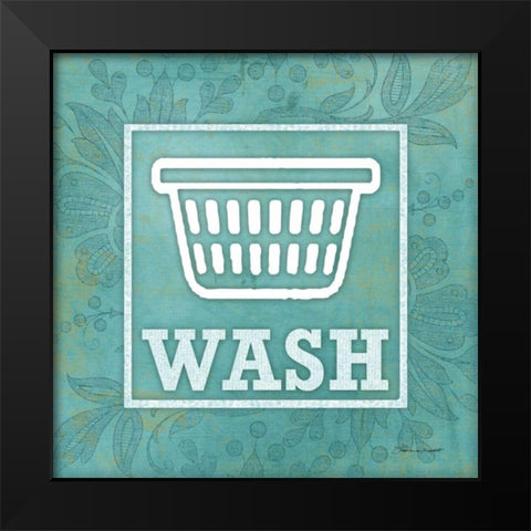Wash Black Modern Wood Framed Art Print by Marrott, Stephanie