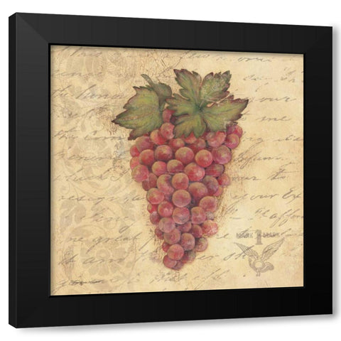 Grapes III Black Modern Wood Framed Art Print with Double Matting by Marrott, Stephanie