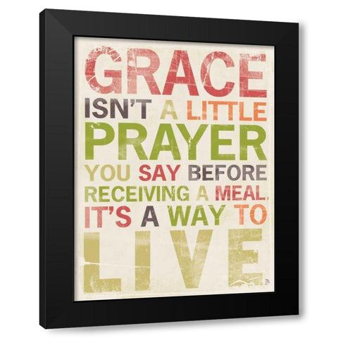 Grace Black Modern Wood Framed Art Print with Double Matting by Marrott, Stephanie