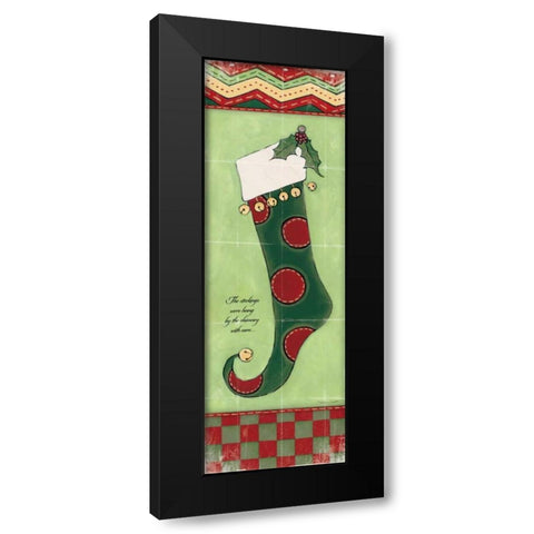 Stocking I Black Modern Wood Framed Art Print by Marrott, Stephanie