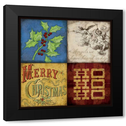 Holiday Patch III Black Modern Wood Framed Art Print by Marrott, Stephanie