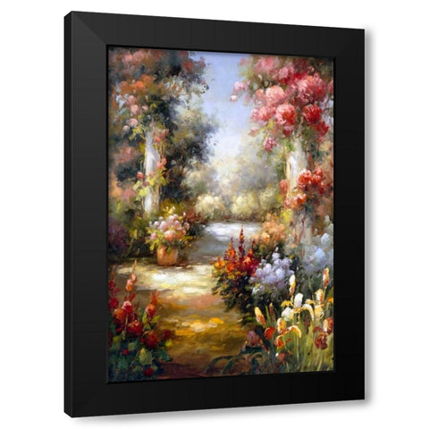 Memory Lane I Black Modern Wood Framed Art Print with Double Matting by Stevens, Allayn