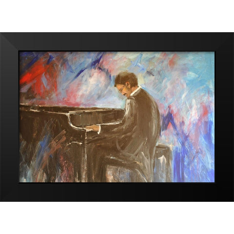 Solo Black Modern Wood Framed Art Print by Stevens, Allayn