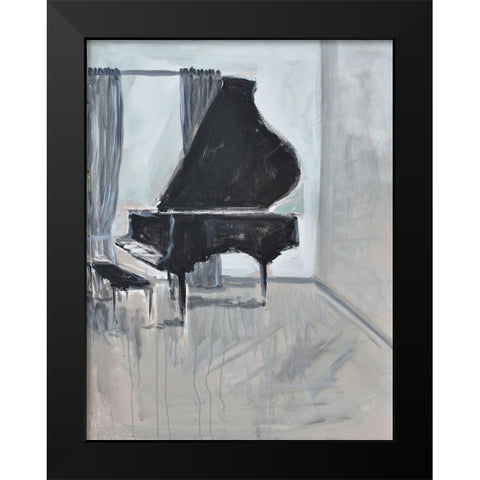 Piano 4 Black Modern Wood Framed Art Print by Stevens, Allayn