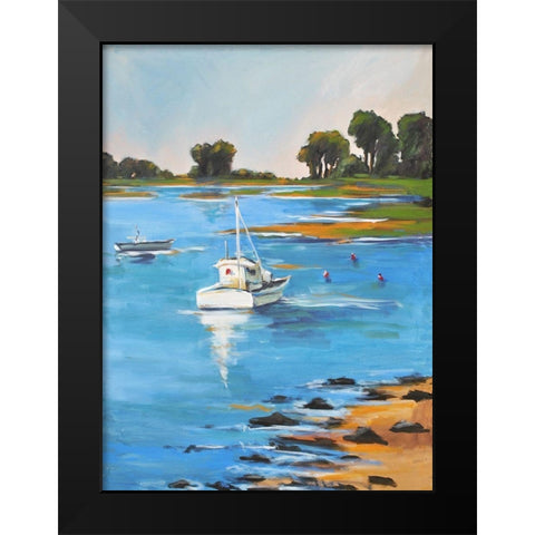 Low Tide Black Modern Wood Framed Art Print by Stevens, Allayn