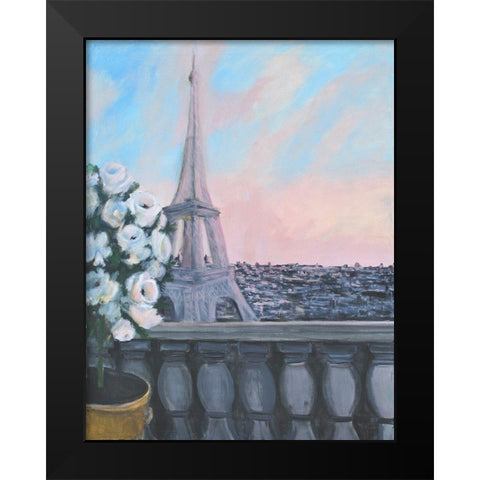 From The Window Black Modern Wood Framed Art Print by Stevens, Allayn