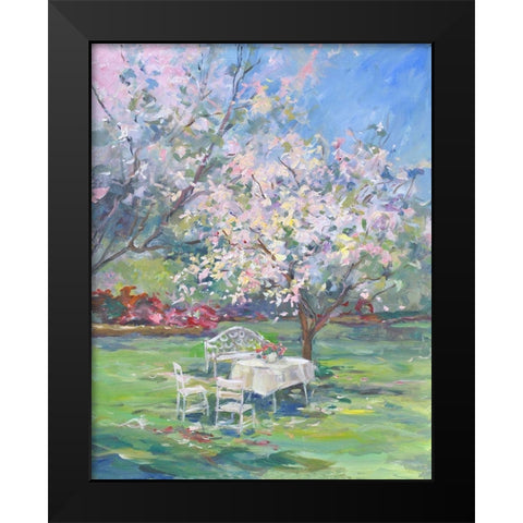 My Garden Black Modern Wood Framed Art Print by Stevens, Allayn
