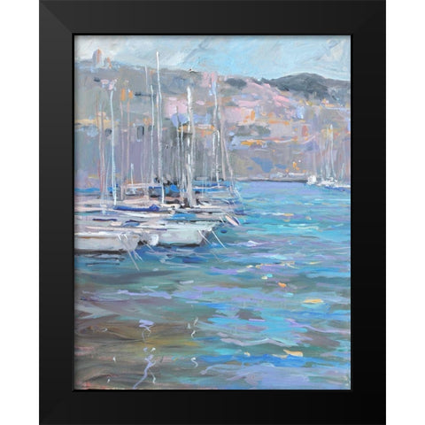 Marina Black Modern Wood Framed Art Print by Stevens, Allayn