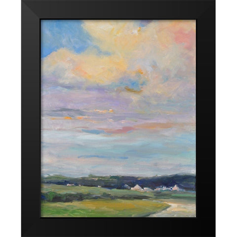 Warm Afternoon Black Modern Wood Framed Art Print by Stevens, Allayn
