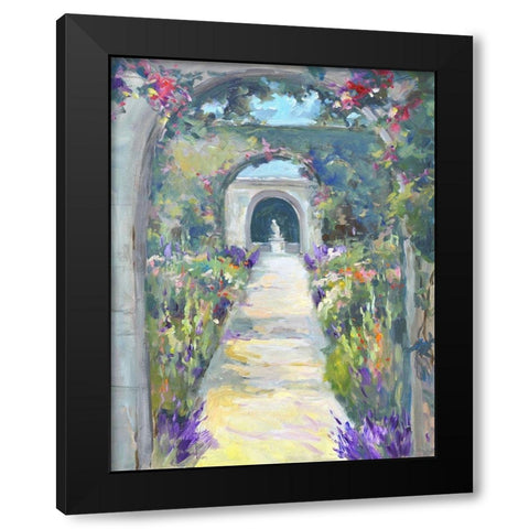 Peaceful Passage Black Modern Wood Framed Art Print with Double Matting by Stevens, Allayn