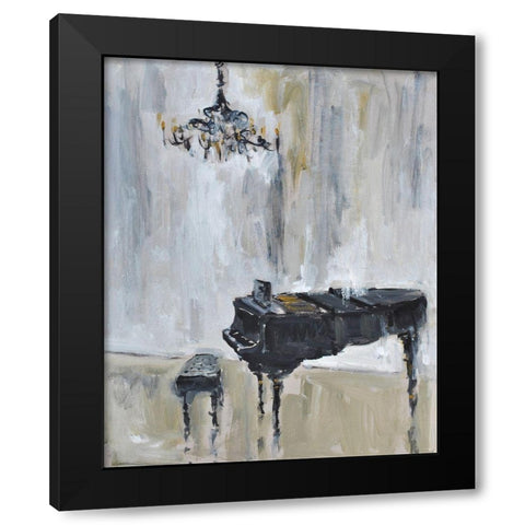 Baby Grand -3 Black Modern Wood Framed Art Print with Double Matting by Stevens, Allayn