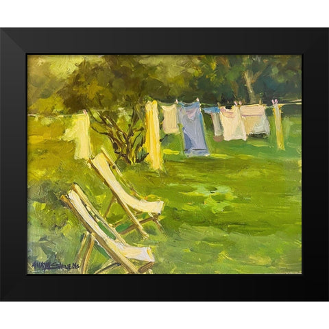 French Laundry Black Modern Wood Framed Art Print by Stevens, Allayn
