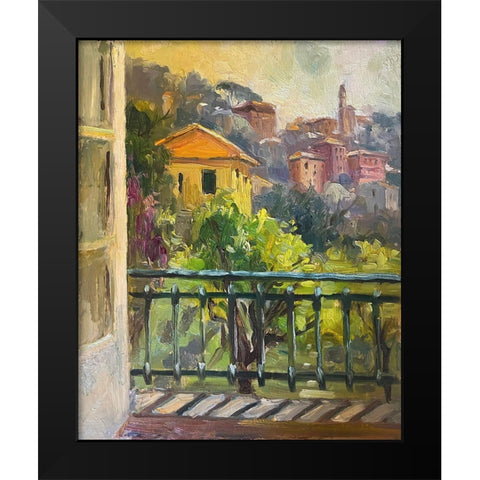French Window Black Modern Wood Framed Art Print by Stevens, Allayn
