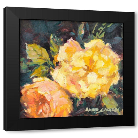 Still Life #4 Black Modern Wood Framed Art Print by Stevens, Allayn