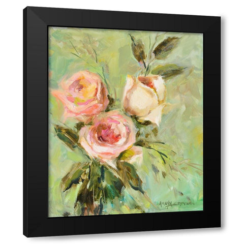 Still Life #9 Black Modern Wood Framed Art Print with Double Matting by Stevens, Allayn