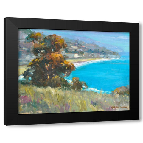 South Coastal Black Modern Wood Framed Art Print by Stevens, Allayn