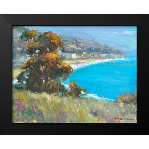 South Coastal Black Modern Wood Framed Art Print by Stevens, Allayn