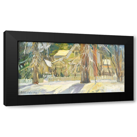 Grandmas House Black Modern Wood Framed Art Print with Double Matting by Stevens, Allayn