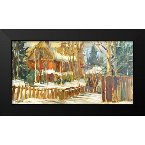 Maine Afternoon Black Modern Wood Framed Art Print by Stevens, Allayn
