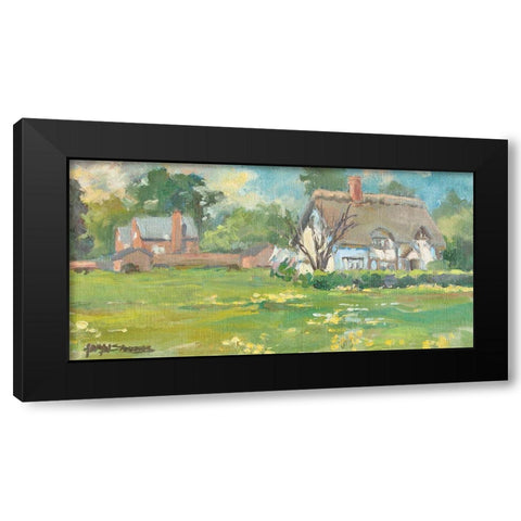 French Farm Black Modern Wood Framed Art Print by Stevens, Allayn