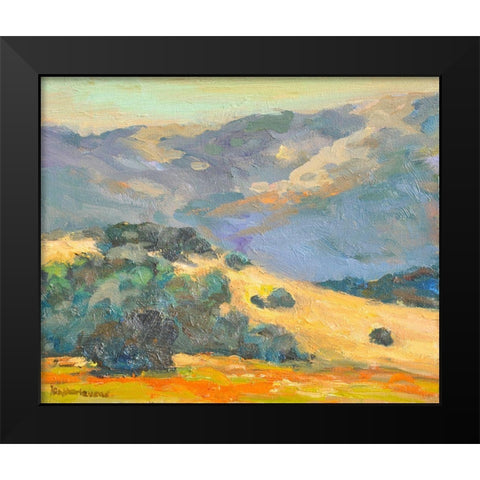 Hillside Black Modern Wood Framed Art Print by Stevens, Allayn