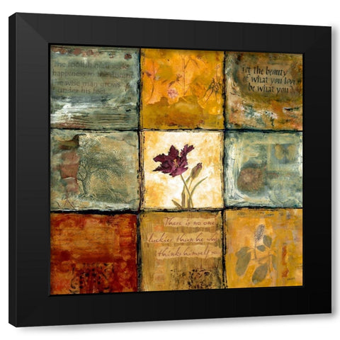 New Delight 1 Black Modern Wood Framed Art Print with Double Matting by Bagnato, Judi